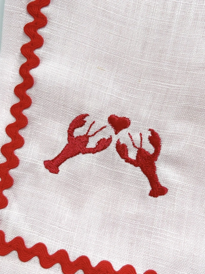Personalised Be My Lobster Cocktail Napkins (Set Of 2)