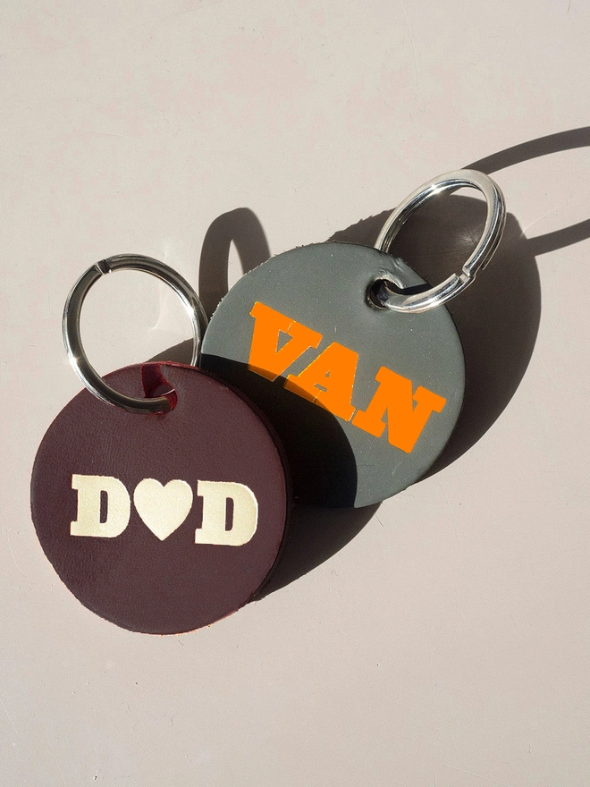 dad and van keyring
