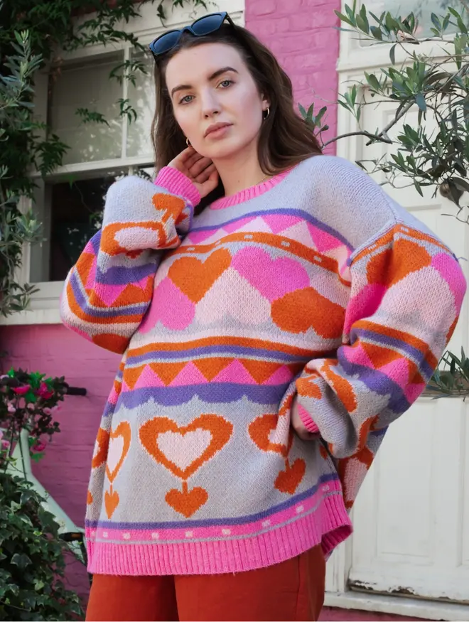 Poppy Heart Jumper Multi