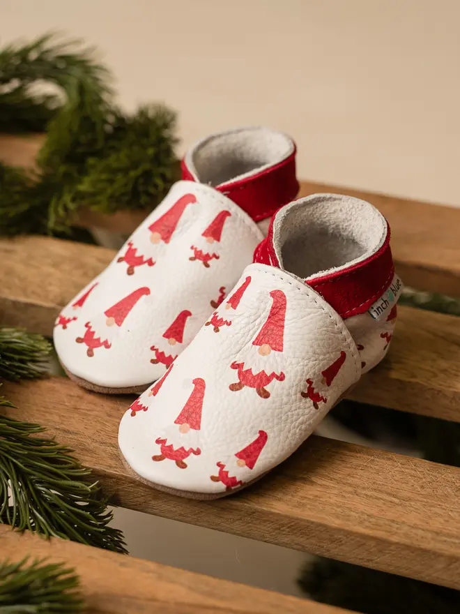 Christmas shoe Gonk print Inch Blue