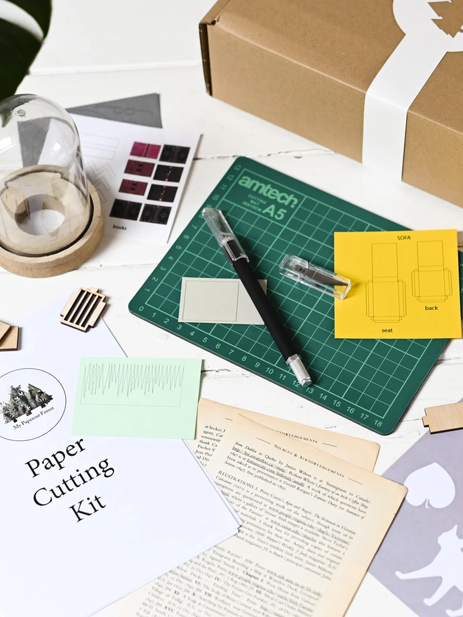 DIY Library Craft Kit, Paper Craft Kit For Adults - No Tools