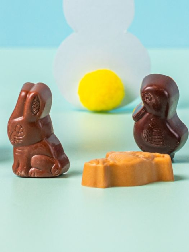 chocolate assorted easter animal shapes