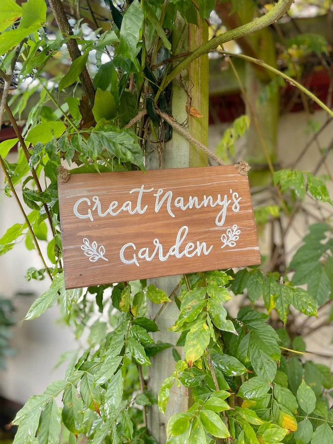personalised garden sign
