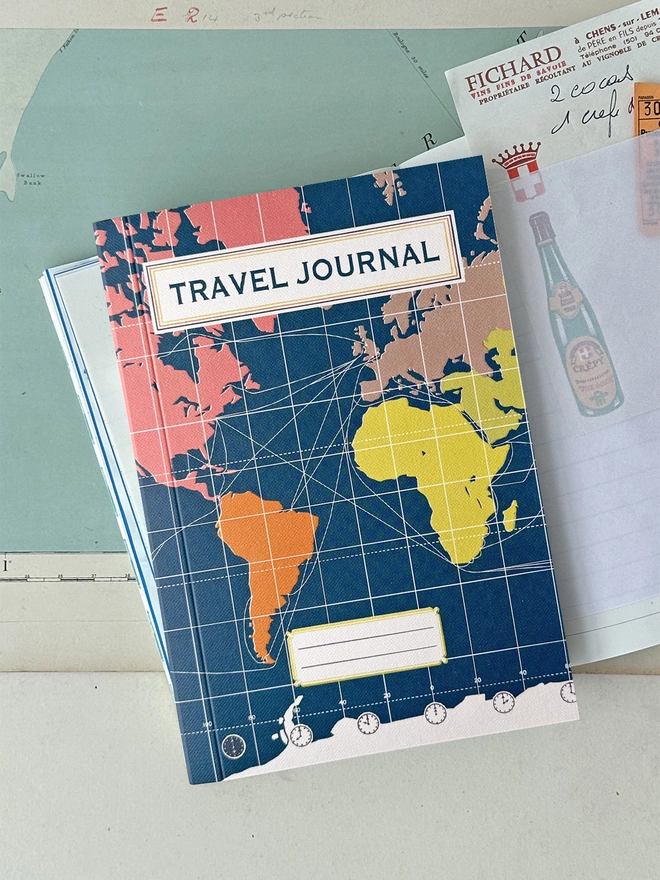 WORLD MAP TRAVEL JOURNAL