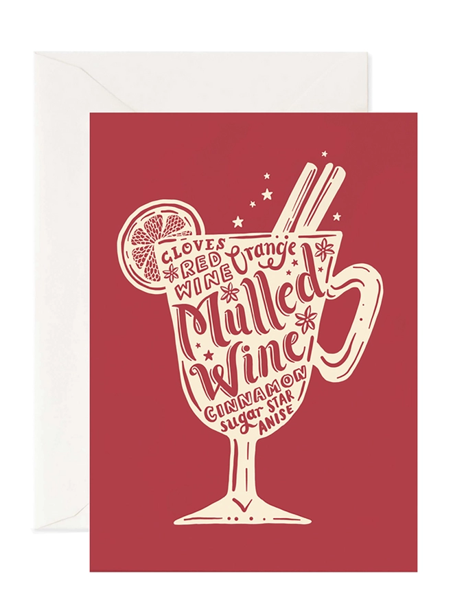 Mulled wine Christmas card