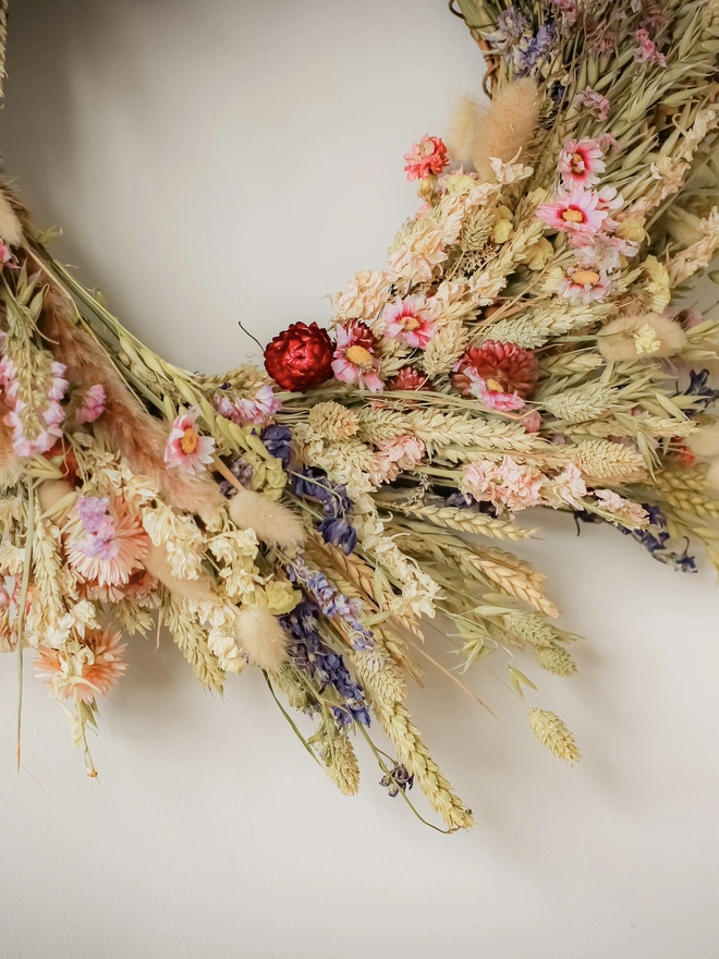 'Herdwick' Everlasting Dried Wreath