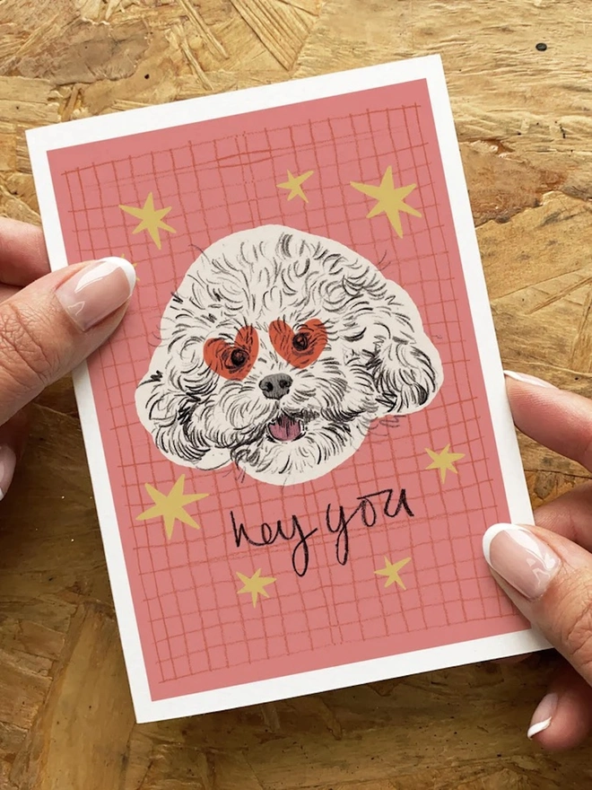 'Hey You' Puppy Card