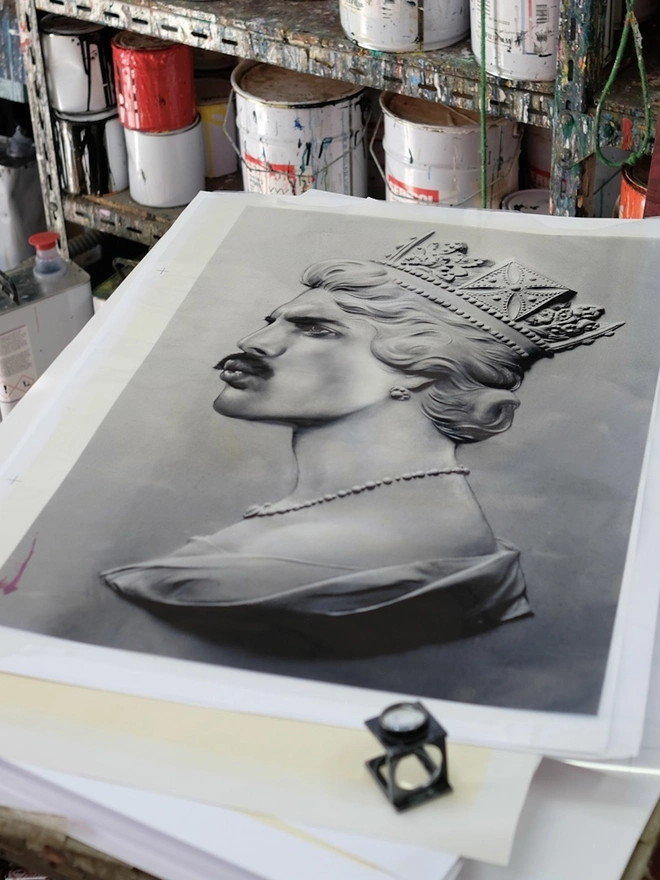 'Freddie XL' Freddie Mercury Hand Pulled Screen Print