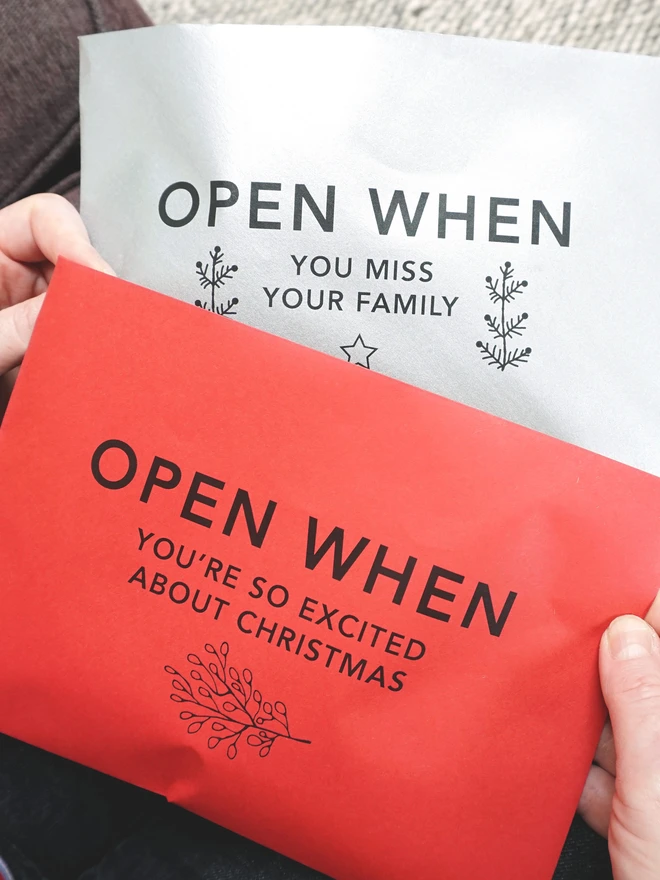 Christmas Open When Envelopes