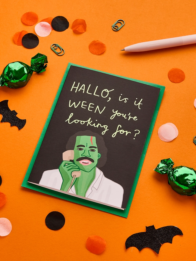 Funny Halloween Card Featuring A Famous Lionel Richie Song