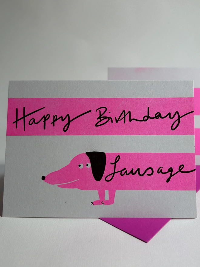 Happy Birthday Sausage Card