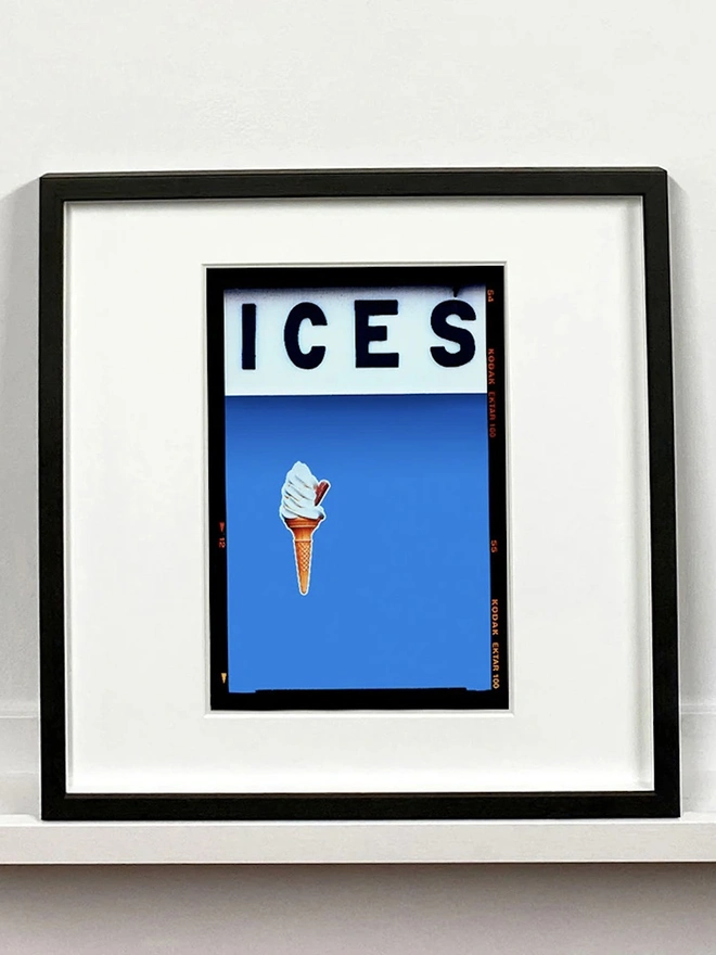 'ICES', Sky Blue, Bexhill on Sea, Colourful Artwork