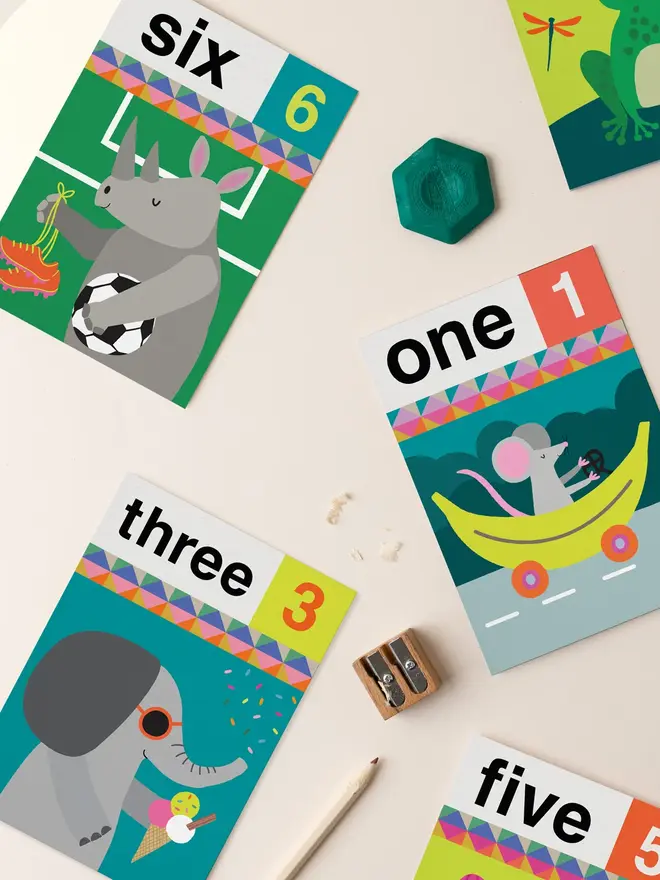 'Six 6th' Rhino Birthday Card