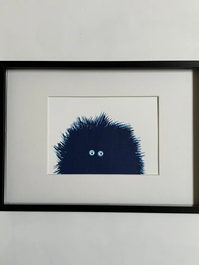 'Blue Fluffy' Screen Print