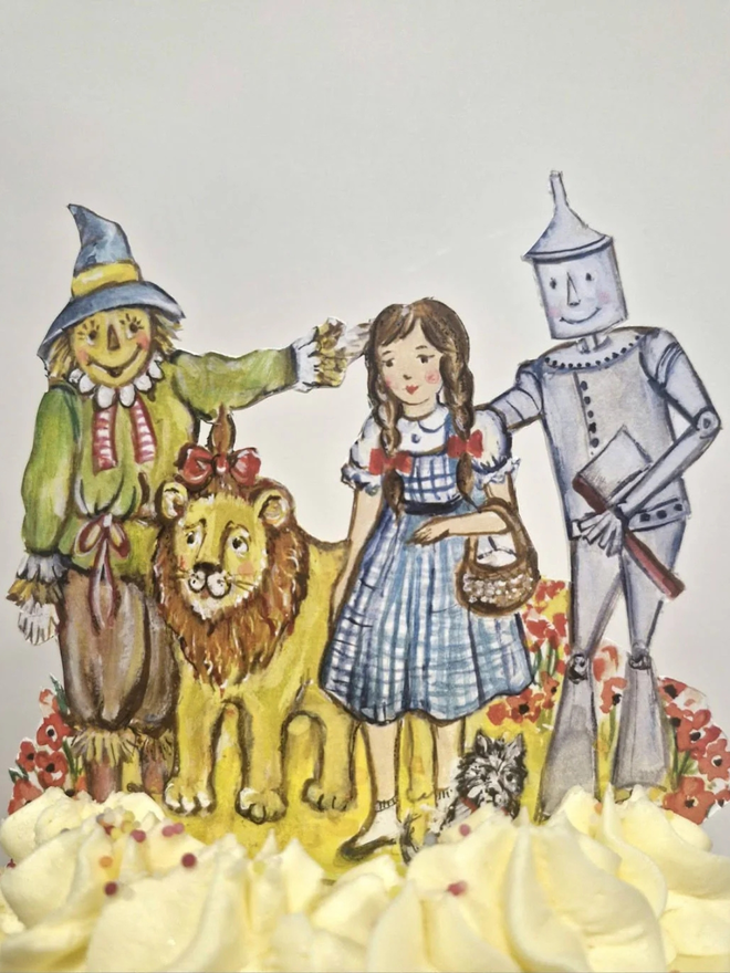 The wizard of oz cake topper