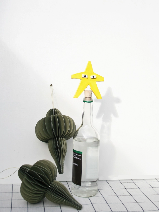 ceramic star bottle stopper