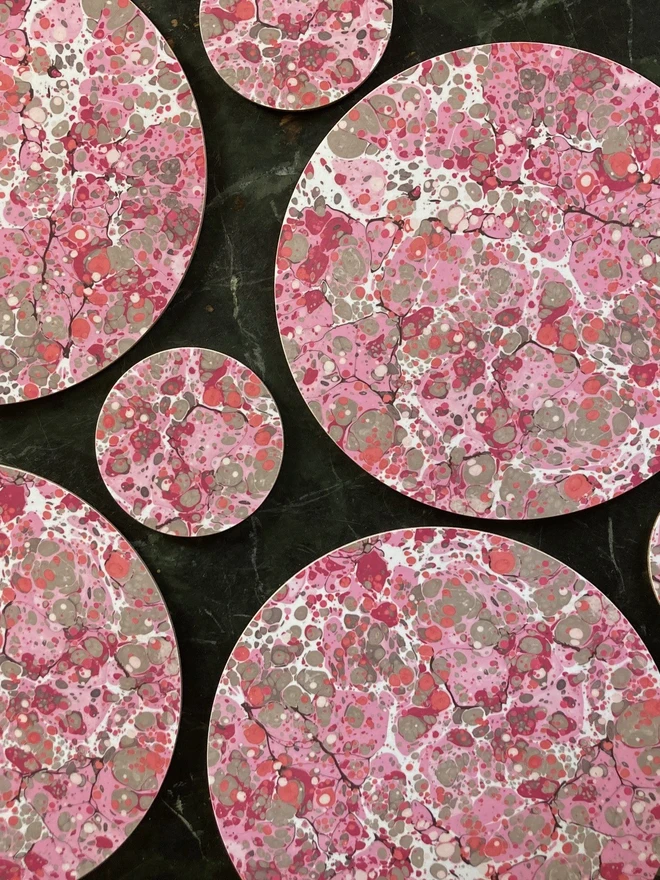 Pink mats & coasters