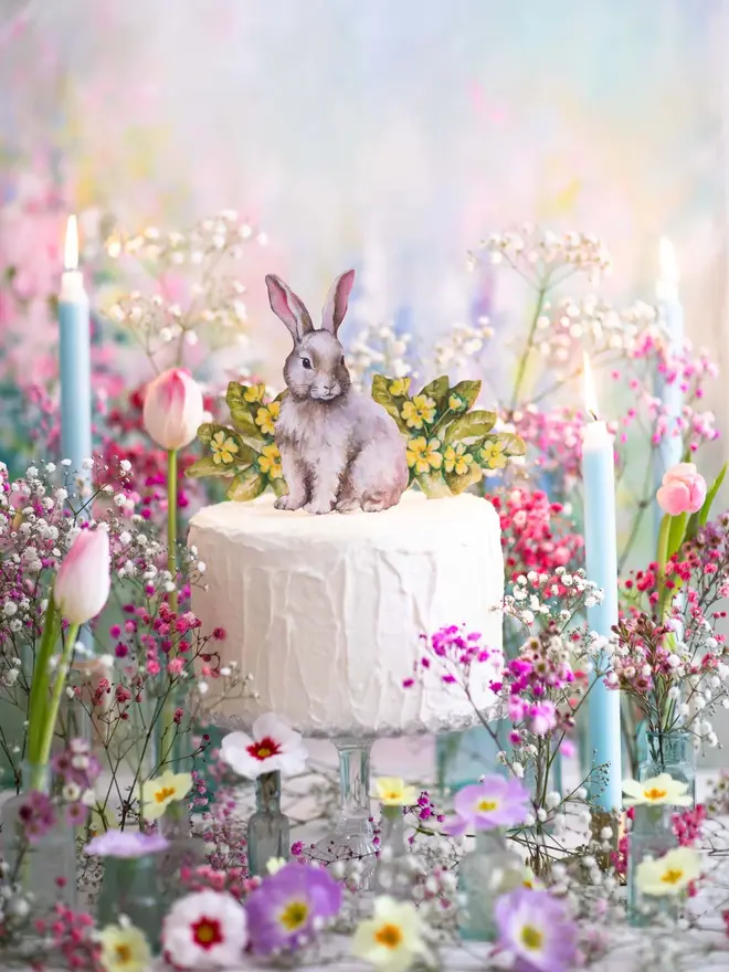 Easter bunny cake topper