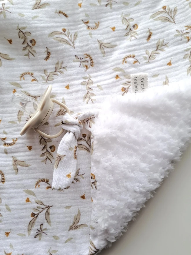 Personalised Beige Bunny Snuggle Comforter