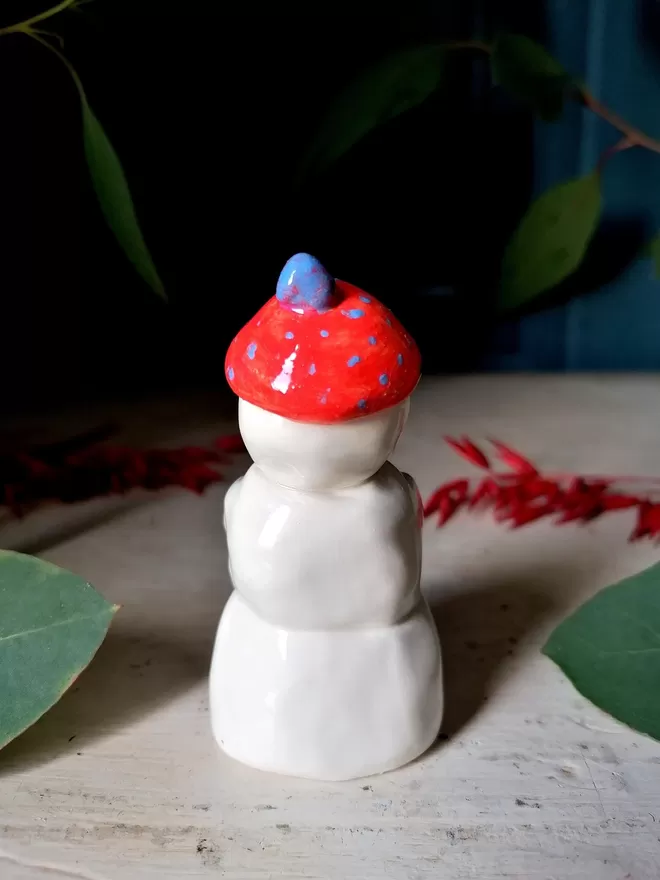 Bob ceramic unique hand painted snowman Christmas decoration