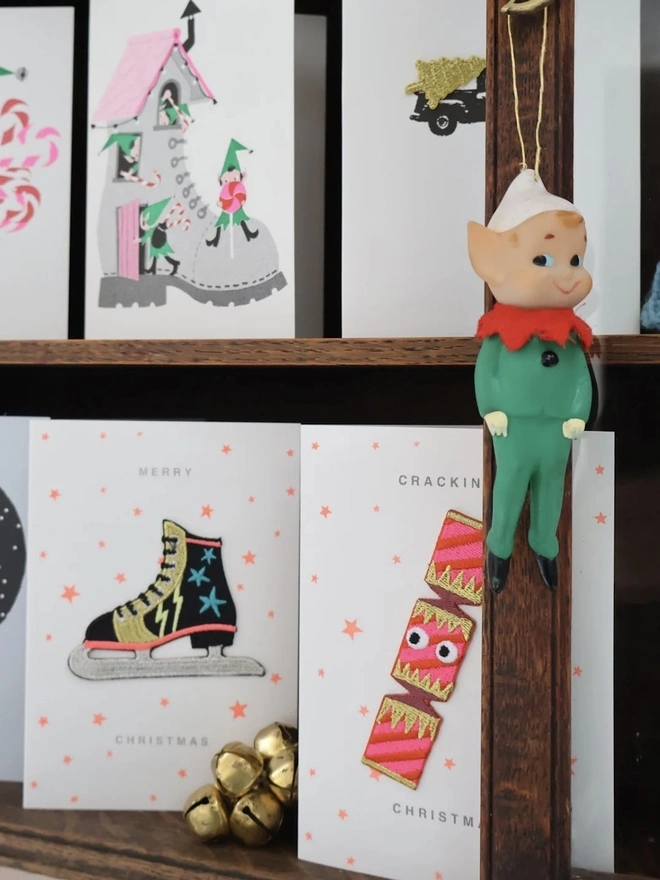 Set of 8 Elf Christmas Cards