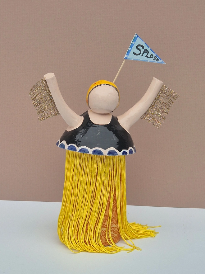 Christmas tree topper swimmer, angel decoration wall art hanging 