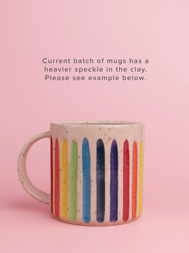Emma Puddick Pottery Groovy Rainbow Mug