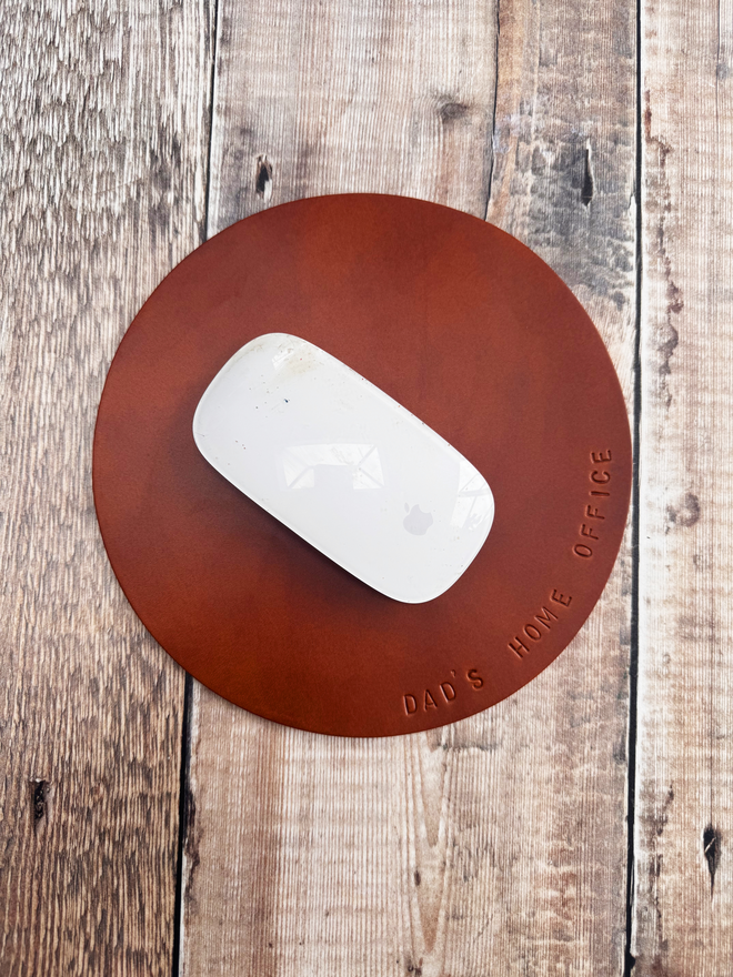 Leather mouse mat for home office