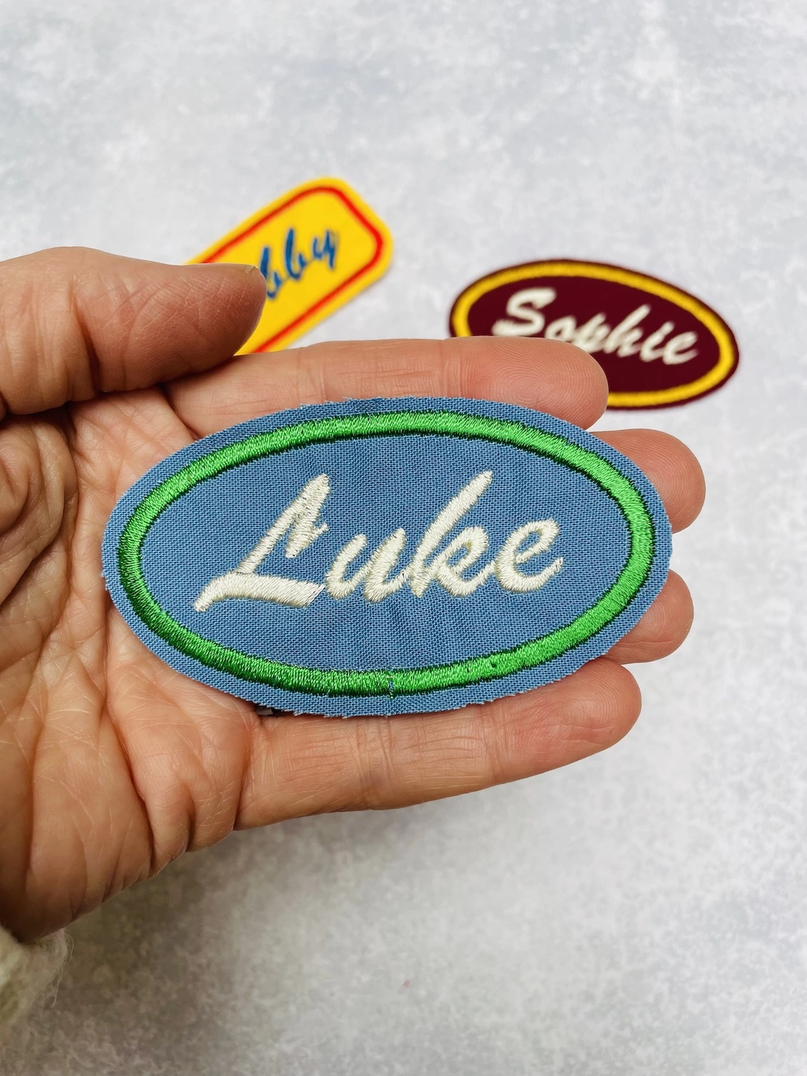 Green Sports Badges For Clothes T Shirt Embroidered Sew On Iron On