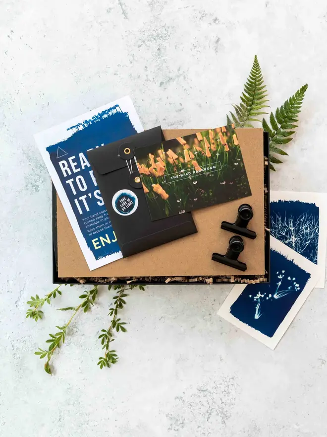 A6 Sunlight Cyanotype Kit To Create Prints At Home 