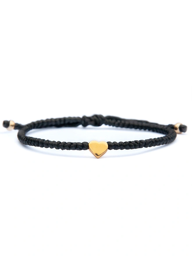 gold heart bracelet for women