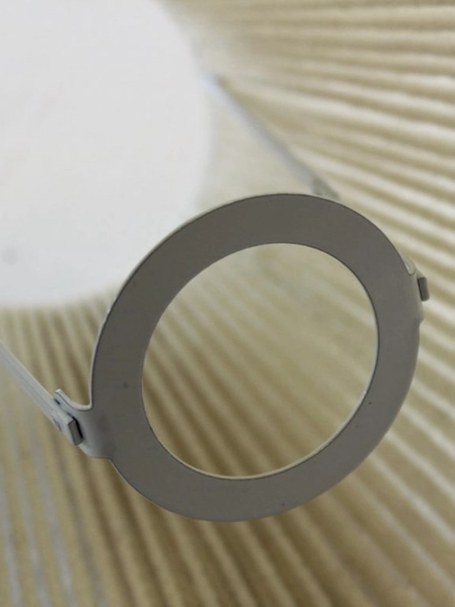 Small Cone LampshadeWool White E27 and UK fitting