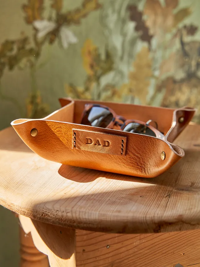 Dad personalised coin tray