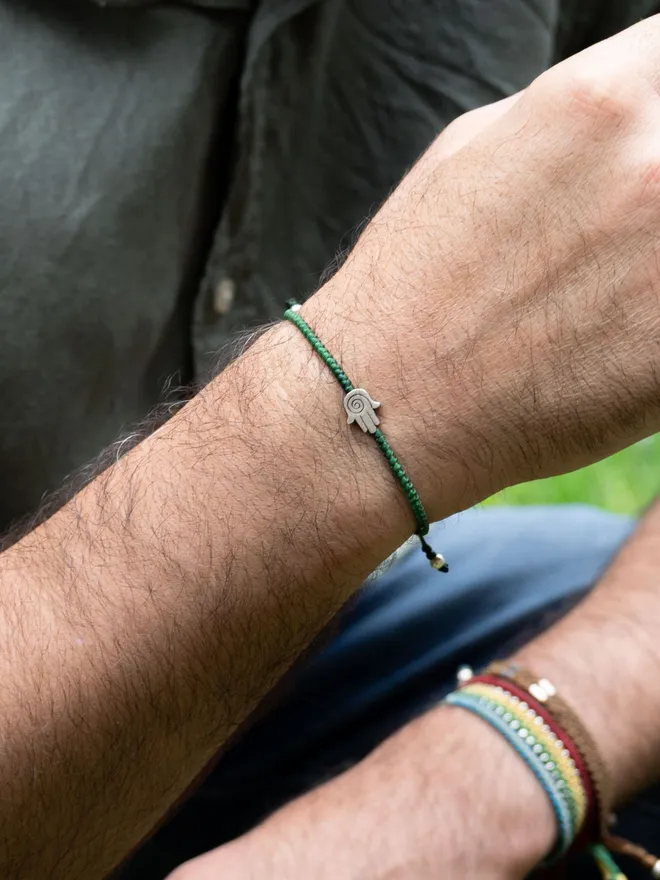 mens bracelet hamsa