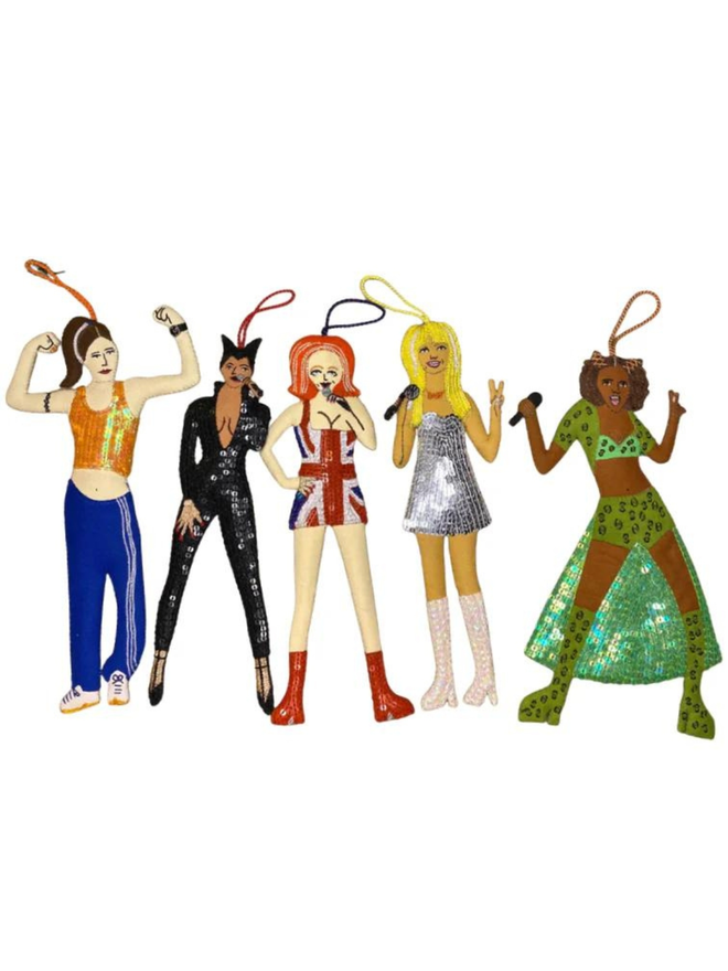 hand stitched spice girls hanging decorations set