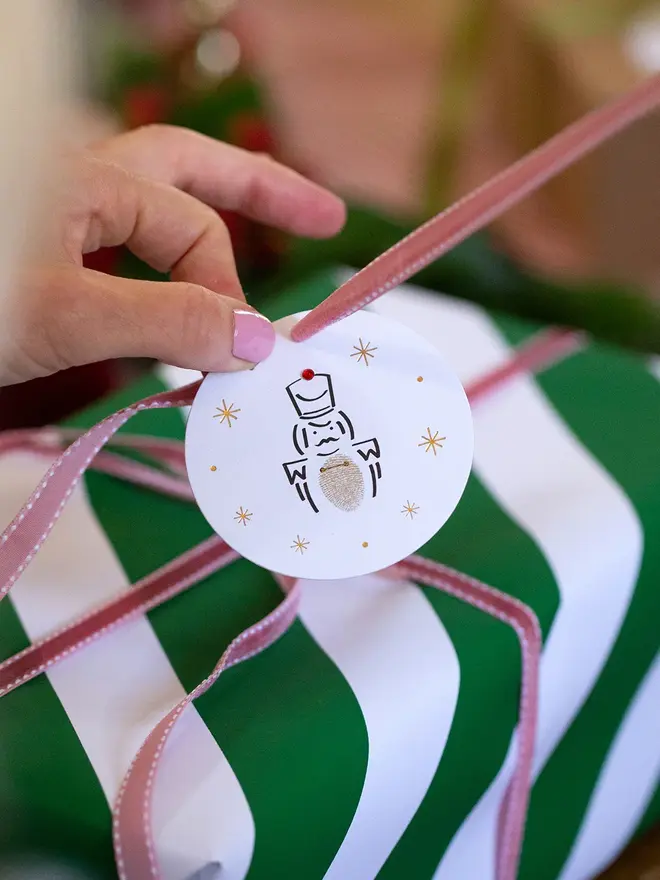 mini christmas gift tag making kit