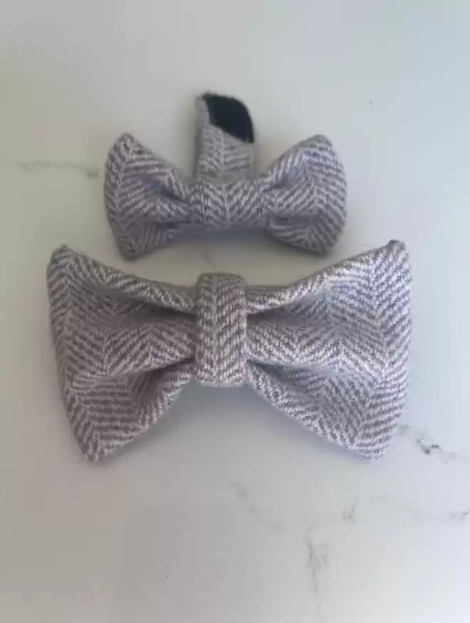 lilac dog bow tie 