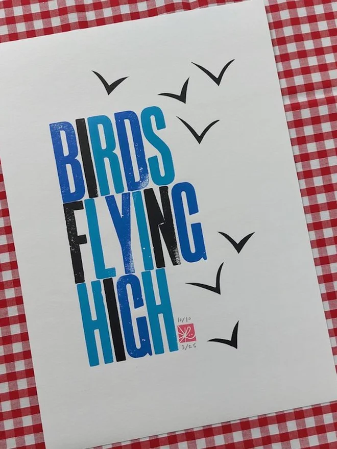 Personalised Letterpress Print