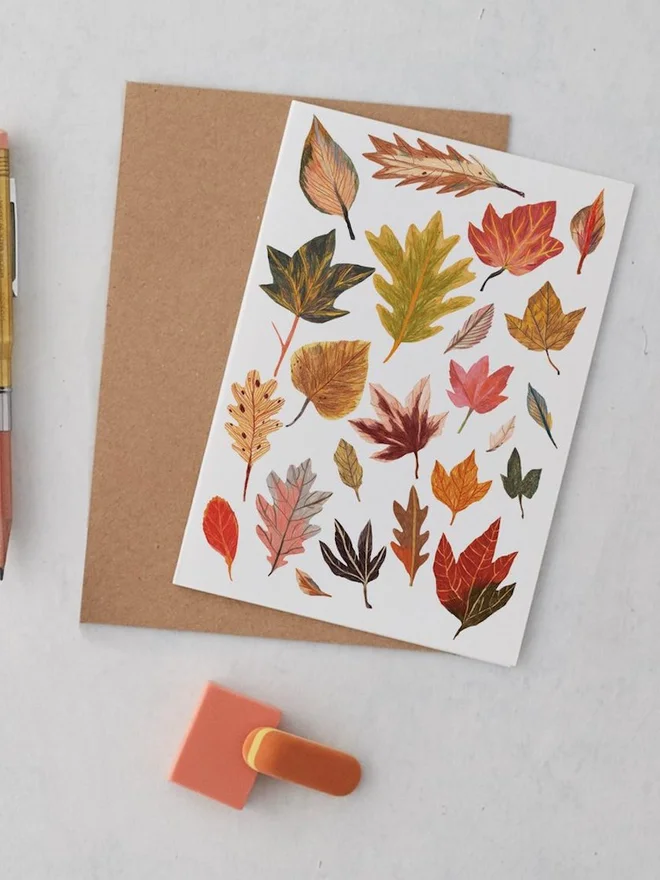 Autumn Leaves Greeting Card