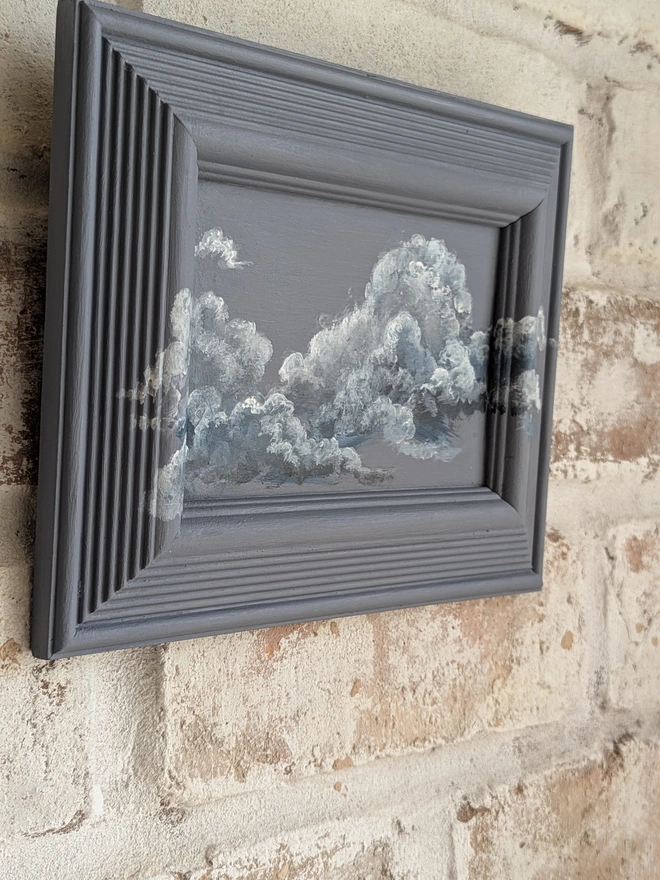 clouds on vintage frame