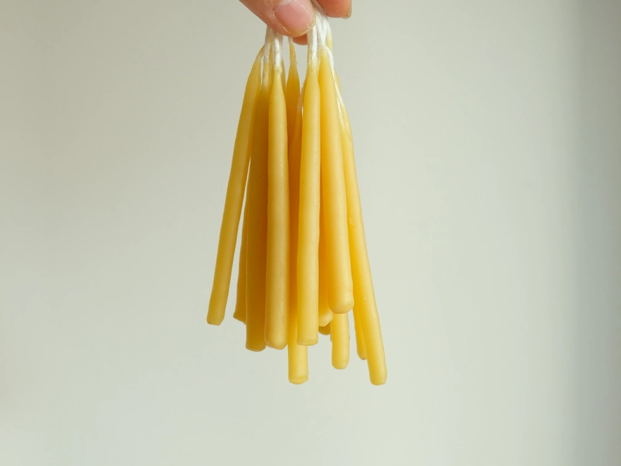 Hand dipped ghee candle