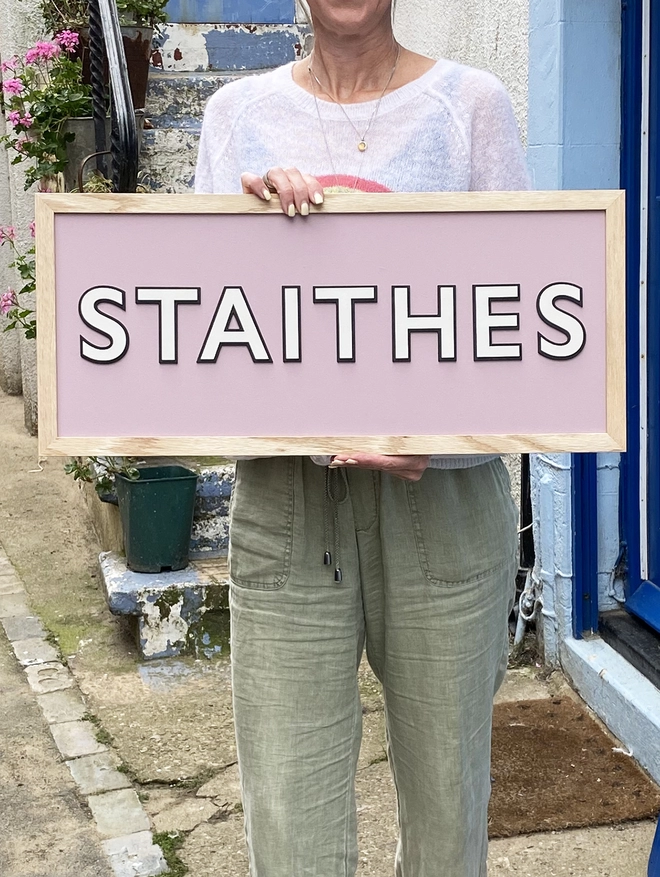Staithes Location Sign