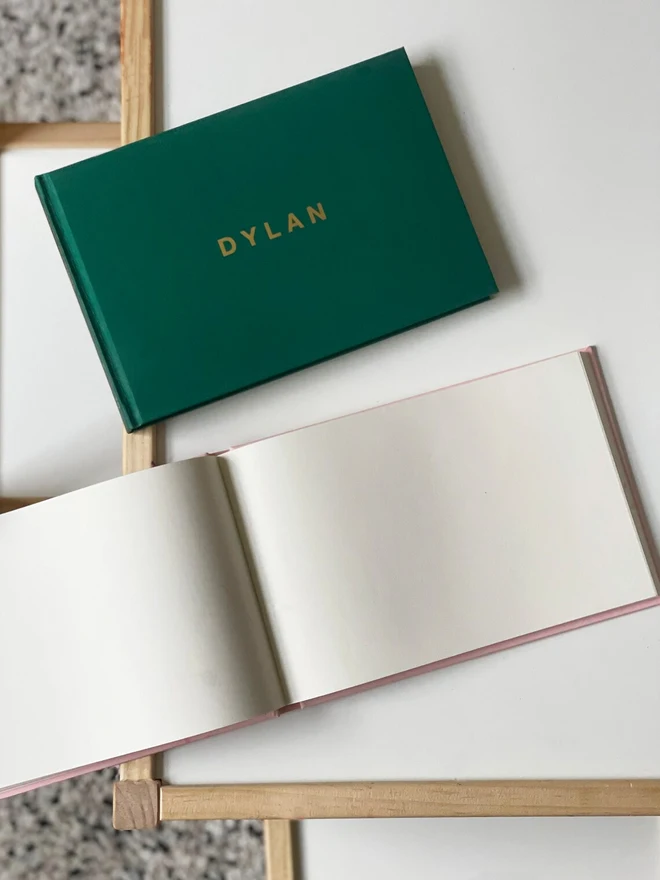 Personalised Kids' Keepsake Sketchbook inside