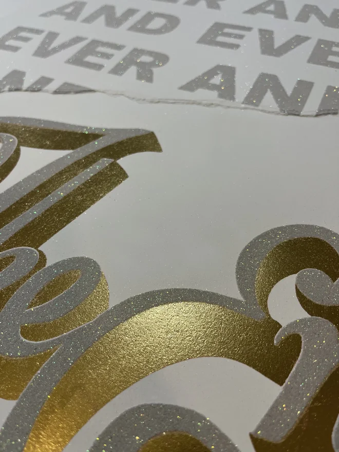 forever and ever the end screen print