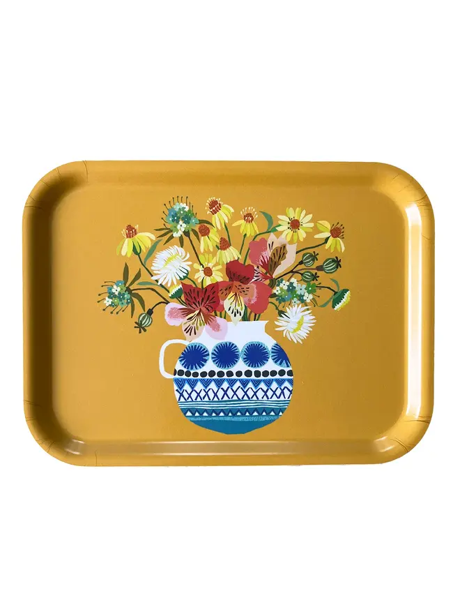 festival flowers rectangular floral tray