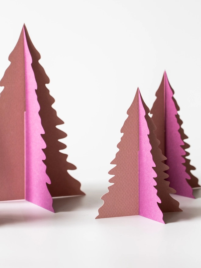 pink christmas tree