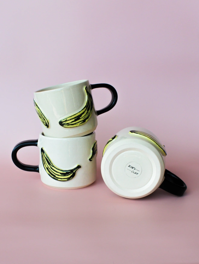 Handmade Ceramic Banana Mug 