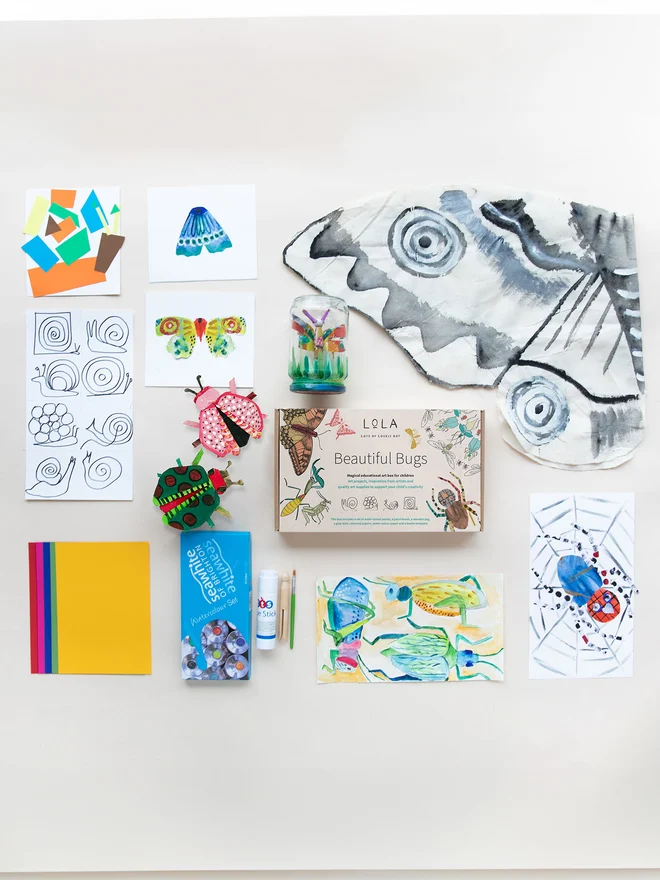 There are 7 art projects in each LoLA box