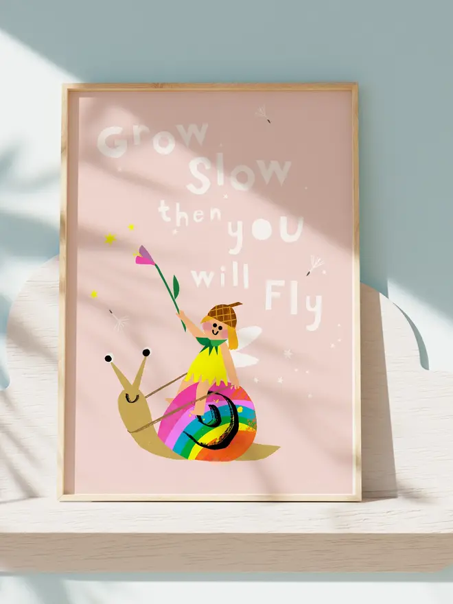 'Grow Slow Then You Will Fly' Giclee Print