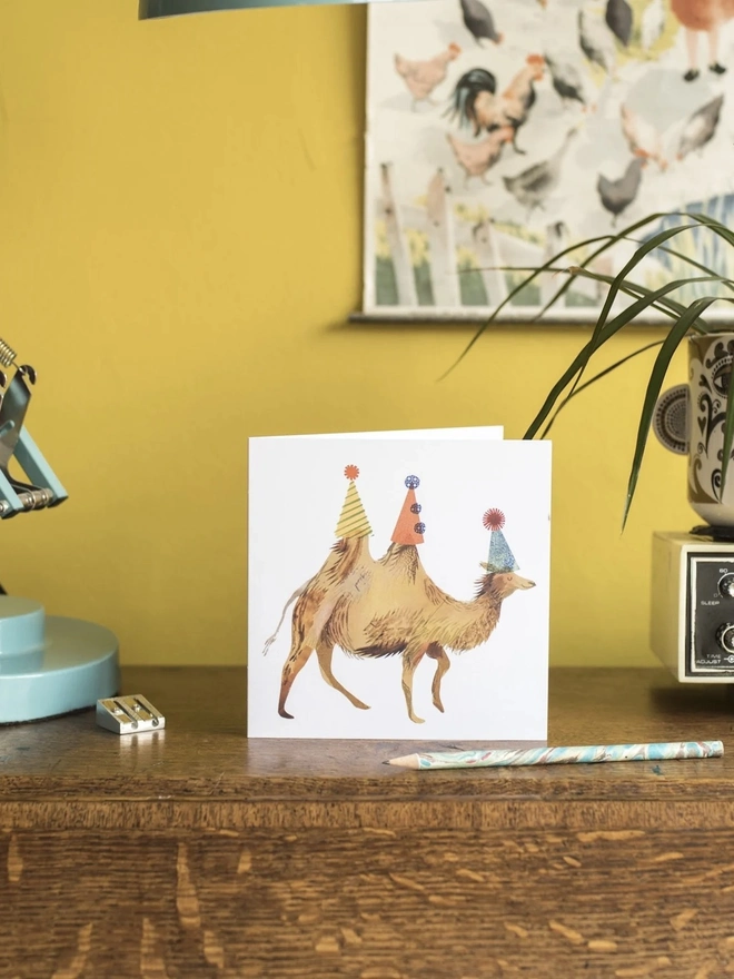 Personalised Party Camel Birthday Card